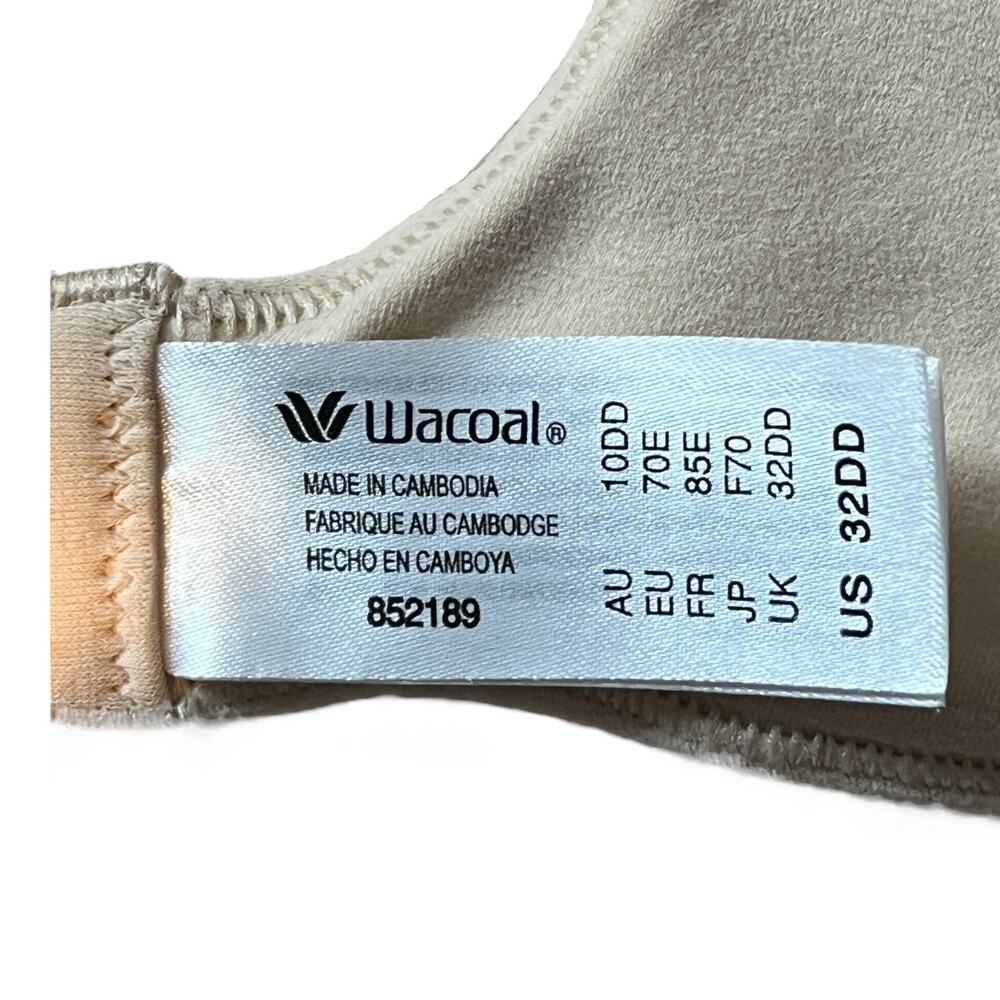 Wacoal bra 852189 How Perfect wire free t-shirt tan size 32DD 32E - Picture 5 of 7